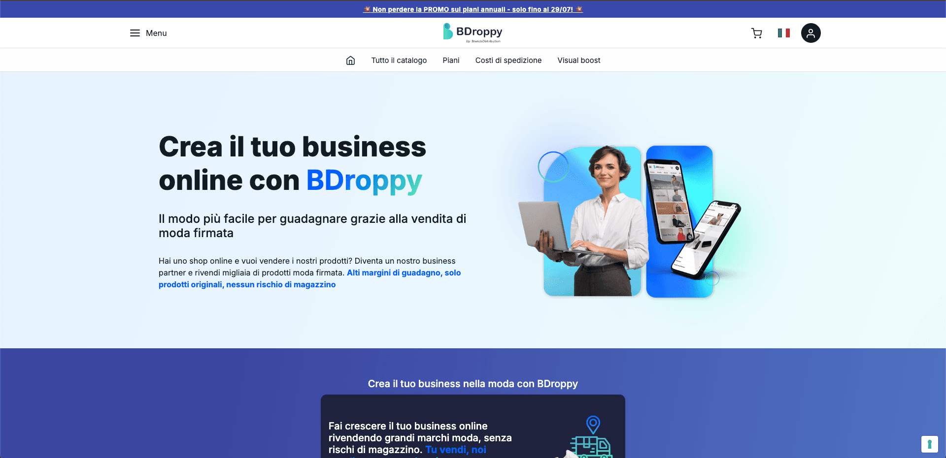 Screenshot of the project Bdroppy